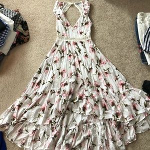 High low floral dress